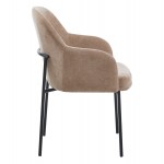 ΠΟΛΥΘΡΟΝΑ ΤΡΑΠΕΖΑΡΙΑΣ MANIDO HM18429 03 TAUPE ΥΦΑΣΜΑ-ΜΕΤΑΛ ΜΑΥΡΑ ΠΟΔΙΑ 55x62x88Υεκ SET 2τμχ c546886