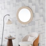 ΚΑΘΡΕΠΤΗΣ ΤΟΙΧΟΥ FONTE HM4880 ΠΛΑΙΣΙΟ MDF ΜΕ PVC ΣΕ ΧΡΩΜΑΤΙΣΜΟ ΤΡΑΒΕΡΤΙΝΑΣ Φ80εκ c546895