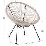 ΣΕΤ ΕΞΩΤΕΡΙΚΟΥ ΧΩΡΟΥ 3ΤΜΧ ACAPULCO HM11861 03 P E RATTAN ΕΚΡΟΥ-ΜΕΤΑΛΛΟ ΣΕ ΜΑΥΡΟ c546936