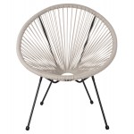 ΣΕΤ ΕΞΩΤΕΡΙΚΟΥ ΧΩΡΟΥ 3ΤΜΧ ACAPULCO HM11861 03 P E RATTAN ΕΚΡΟΥ-ΜΕΤΑΛΛΟ ΣΕ ΜΑΥΡΟ c546936