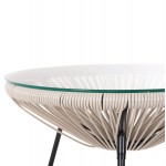 ΣΕΤ ΕΞΩΤΕΡΙΚΟΥ ΧΩΡΟΥ 3ΤΜΧ ACAPULCO HM11861 03 P E RATTAN ΕΚΡΟΥ-ΜΕΤΑΛΛΟ ΣΕ ΜΑΥΡΟ c546936