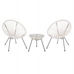 ΣΕΤ ΕΞΩΤΕΡΙΚΟΥ ΧΩΡΟΥ 3ΤΜΧ ACAPULCO HM11861 12 P E RATTAN ΛΕΥΚΟ-ΜΕΤΑΛΛΟ ΣΕ ΜΑΥΡΟ c546937