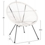 ΣΕΤ ΕΞΩΤΕΡΙΚΟΥ ΧΩΡΟΥ 3ΤΜΧ ACAPULCO HM11861 12 P E RATTAN ΛΕΥΚΟ-ΜΕΤΑΛΛΟ ΣΕ ΜΑΥΡΟ c546937