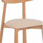 KΑΡΕΚΛΑ ΤΡΑΠΕΖΑΡΙΑΣ OSORIO HM18335 11 RUBBERWOOD ΦΥΣΙΚΟ-ΕΚΡΟΥ PU 51x55x74Υεκ SET 2τμχ c546994