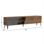 ΕΠΙΠΛΟ ΤΗΛΕΟΡΑΣΗΣ CATERRA HM18374 14 ΜΕΛΑΜΙΝΗ ΦΥΣΙΚΟ-MOORE STONE 180Χ35 5Χ48Υεκ c546995