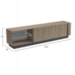 ΕΠΙΠΛΟ ΤΗΛΕΟΡΑΣΗΣ NOURISHE HM18373 13 ΜΕΛΑΜΙΝΗ SONAMA-ΓΚΡΙ 214Χ35Χ45Υεκ c546996