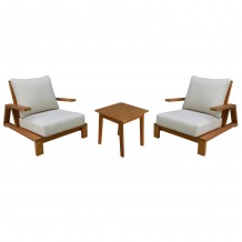 LOUNGE ΣΕΤ MIREX HM10893 ΤΡΑΠΕΖΑΚΙ 2 ΠΟΛΥΘΡΟΝΕΣ--ΞΥΛΟ ΑΚΑΚΙΑΣ--ΕΚΡΟΥ ΜΑΞΙΛΑΡΙΑ c547003