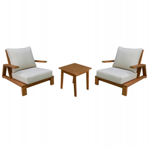 LOUNGE ΣΕΤ MIREX HM10893 ΤΡΑΠΕΖΑΚΙ 2 ΠΟΛΥΘΡΟΝΕΣ--ΞΥΛΟ ΑΚΑΚΙΑΣ--ΕΚΡΟΥ ΜΑΞΙΛΑΡΙΑ c547003