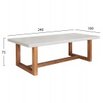 ΤΡΑΠΕΖΙ ΤΡΑΠΕΖΑΡΙΑΣ ASTOR HM6572 02 ΜΠΕΖ FIBER CEMENT--ΞΥΛΟ ΑΚΑΚΙΑΣ 240x100x75Υεκ c547042