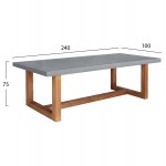 ΤΡΑΠΕΖΙ ΤΡΑΠΕΖΑΡΙΑΣ ASTOR HM6572 01 ΓΚΡΙ FIBER CEMENT--ΞΥΛΟ ΑΚΑΚΙΑΣ 240x100x75Υεκ c547043