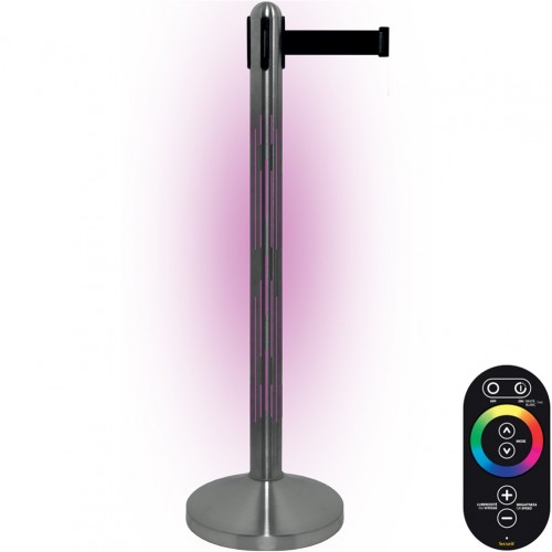 Φωτιζόμενο διαχωριστικά κολωνάκι με RGB LED Επαναφορτιζόμενο τηλεχειριζόμενο SECURIT c547045