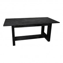 Τραπέζι Senza pakoworld μαύρο μάνγκο ξύλο 180x90x76εκ c547058