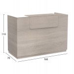 ΓΡΑΦΕΙΟ ΥΠΟΔΟΧΗΣ BARRY HM2153 01 ΜΕΛΑΜΙΝΗ ΣΕ SONAMA 160x70x110Υεκ c547069