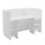 ΓΡΑΦΕΙΟ ΥΠΟΔΟΧΗΣ BARRY HM2153 02 ΜΕΛΑΜΙΝΗ ΣΕ ΛΕΥΚΟ 160x70x110Υεκ c547070