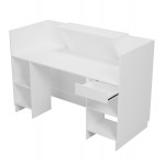 ΓΡΑΦΕΙΟ ΥΠΟΔΟΧΗΣ BARRY HM2153 02 ΜΕΛΑΜΙΝΗ ΣΕ ΛΕΥΚΟ 160x70x110Υεκ c547070