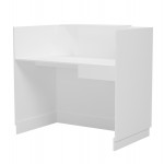 ΓΡΑΦΕΙΟ ΥΠΟΔΟΧΗΣ BARRY HM2152 02 ΜΕΛΑΜΙΝΗ ΣΕ ΛΕΥΚΟ 120x70x110Υεκ c547071