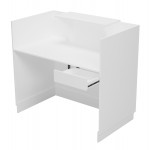ΓΡΑΦΕΙΟ ΥΠΟΔΟΧΗΣ BARRY HM2152 02 ΜΕΛΑΜΙΝΗ ΣΕ ΛΕΥΚΟ 120x70x110Υεκ c547071