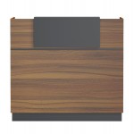 ΓΡΑΦΕΙΟ ΥΠΟΔΟΧΗΣ BARRY HM2152 03 ΜΕΛΑΜΙΝΗ ΣΕ ΚΑΡΥΔΙ-ΓΚΡΙ 120x70x110Υεκ c547072