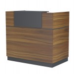 ΓΡΑΦΕΙΟ ΥΠΟΔΟΧΗΣ BARRY HM2152 03 ΜΕΛΑΜΙΝΗ ΣΕ ΚΑΡΥΔΙ-ΓΚΡΙ 120x70x110Υεκ c547072
