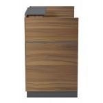 ΓΡΑΦΕΙΟ ΥΠΟΔΟΧΗΣ BARRY HM2152 03 ΜΕΛΑΜΙΝΗ ΣΕ ΚΑΡΥΔΙ-ΓΚΡΙ 120x70x110Υεκ c547072