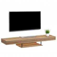 ΕΠΙΠΛΟ ΤΗΛΕΟΡΑΣΗΣ ΤΟΙΧΟΥ ME LED SAVOR HM18381 01 ΜΕΛΑΜΙΝΗ ΣΕ OAK 150x29 5x22Υεκ c547080