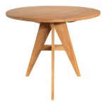 Τραπέζι Cadrada pakoworld teak ξύλο σε φυσική απόχρωση Φ80x76εκ c547102