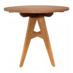 Τραπέζι Cadrada pakoworld teak ξύλο σε φυσική απόχρωση Φ80x76εκ c547102
