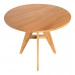 Τραπέζι Cadrada pakoworld teak ξύλο σε φυσική απόχρωση Φ80x76εκ c547102