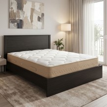 Κρεβάτι με στρώμα Athos Sleepy pakoworld wenge 160x200εκ c547103