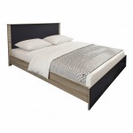 Κρεβάτι με στρώμα Athos Sleepy pakoworld sonoma ανθρακί 160x200εκ c547107