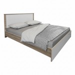 Κρεβάτι με στρώμα Athos Sleepy pakoworld sonoma λευκό 160x200εκ c547108