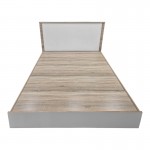 Κρεβάτι με στρώμα Athos Sleepy pakoworld sonoma λευκό 160x200εκ c547108