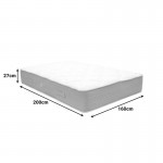 Κρεβάτι με στρώμα Athos Sleepy pakoworld sonoma λευκό 160x200εκ c547108