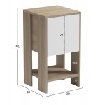 ΚΟΜΟΔΙΝΟ ARGUS HM18378 11 ΜΕΛΑΜΙΝΗ ΛΕΥΚΟ SONAMA 30x30x55Υεκ c547112