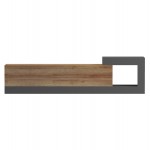 ΕΠΙΠΛΟ ΤΗΛΕΟΡΑΣΗΣ ΤΟΙΧΟΥ ESSENZA HM18372 13 ΜΕΛΑΜΙΝΗ OAK ΓΚΡΙ 150x29 6x38 6Υεκ c547117