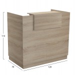ΓΡΑΦΕΙΟ ΥΠΟΔΟΧΗΣ RECEPTION BARRY HM2152 01 ΜΕΛΑΜΙΝΗ ΣΕ SONAMA 120x70x110Υεκ c547121