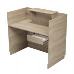 ΓΡΑΦΕΙΟ ΥΠΟΔΟΧΗΣ RECEPTION BARRY HM2152 01 ΜΕΛΑΜΙΝΗ ΣΕ SONAMA 120x70x110Υεκ c547121
