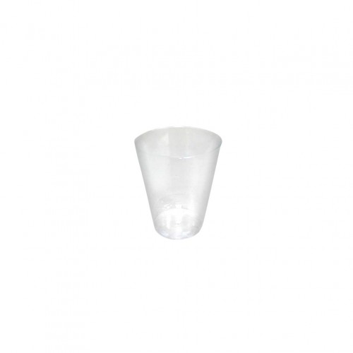 Πλαστικό ποτήρι PS μίας χρήσης 4cl διαφανές Φ4 2x5 3cm Σετ 150 c547127