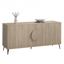 ΜΠΟΥΦΕΣ SAVORE HM18368 01 ΜΕΛΑΜΙΝΗ SONAMA-ΜΑΥΡΑ ΜΕΤΑΛ ΠΟΔΙΑ 180x35 5x82Υεκ c547146