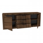 Μπουφές Doha pakoworld καρυδί με oak 210x45x80 5εκ c547178
