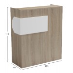ΓΡΑΦΕΙΟ ΥΠΟΔΟΧΗΣ RECEPTION GAND HM2154 01 ΜΕΛΑΜΙΝΗ SONAMA ΛΕΥΚΟ 95 5x40x110Υεκ c547181