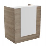 ΓΡΑΦΕΙΟ ΥΠΟΔΟΧΗΣ RECEPTION KARMEN HM2155 01 ΜΕΛΑΜΙΝΗ SONAMA-ΛΕΥΚΟ 100x70x110Υεκ c547185