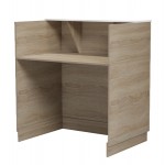 ΓΡΑΦΕΙΟ ΥΠΟΔΟΧΗΣ RECEPTION KARMEN HM2155 01 ΜΕΛΑΜΙΝΗ SONAMA-ΛΕΥΚΟ 100x70x110Υεκ c547185