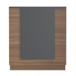 ΓΡΑΦΕΙΟ ΥΠΟΔΟΧΗΣ RECEPTION KARMEN HM2155 03 ΜΕΛΑΜΙΝΗ ΚΑΡΥΔΙ ΓΚΡΙ 100x70x110Υεκ c547186