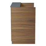 ΓΡΑΦΕΙΟ ΥΠΟΔΟΧΗΣ RECEPTION KARMEN HM2155 03 ΜΕΛΑΜΙΝΗ ΚΑΡΥΔΙ ΓΚΡΙ 100x70x110Υεκ c547186