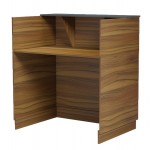 ΓΡΑΦΕΙΟ ΥΠΟΔΟΧΗΣ RECEPTION KARMEN HM2155 03 ΜΕΛΑΜΙΝΗ ΚΑΡΥΔΙ ΓΚΡΙ 100x70x110Υεκ c547186