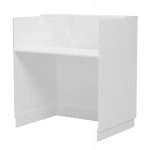 ΓΡΑΦΕΙΟ ΥΠΟΔΟΧΗΣ RECEPTION KARMEN HM2155 02 ΜΕΛΑΜΙΝΗ ΣΕ ΛΕΥΚΟ 100x70x110Υεκ c547187