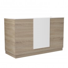 ΓΡΑΦΕΙΟ ΥΠΟΔΟΧΗΣ RECEPTION KRONIC HM2156 01 ΜΕΛΑΜΙΝΗ SONAMA ΛΕΥΚΟ 180x70x110Υεκ c547188