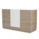 ΓΡΑΦΕΙΟ ΥΠΟΔΟΧΗΣ RECEPTION KRONIC HM2156 01 ΜΕΛΑΜΙΝΗ SONAMA ΛΕΥΚΟ 180x70x110Υεκ c547188