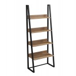 ΡΑΦΙΕΡΑ IZABEL HM18376 01 ΜΕΤΑΛΛΟ--ΜΕΛΑΜΙΝΗ ΣΕ OAK 75x36x185Υεκ c547193